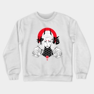 Vaporwave Samurai Japanese Warrior Crewneck Sweatshirt